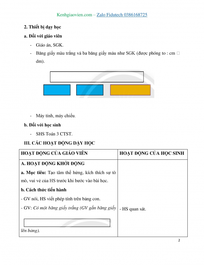 Giáo án và PPT Toán 3 chân trời bài Làm quen với biểu thức