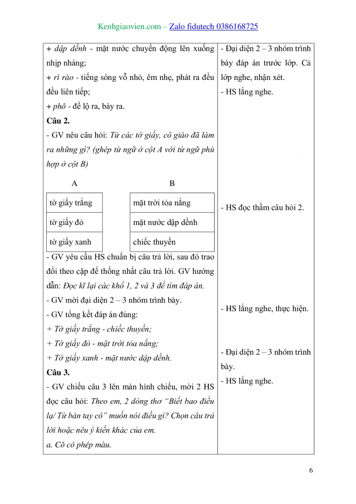 Giáo án và PPT Tiếng Việt 3 kết nối Bài 13: Nghe – viết Nghe thầy đọc thơ; Phân biệt l/n, ăn/ăng