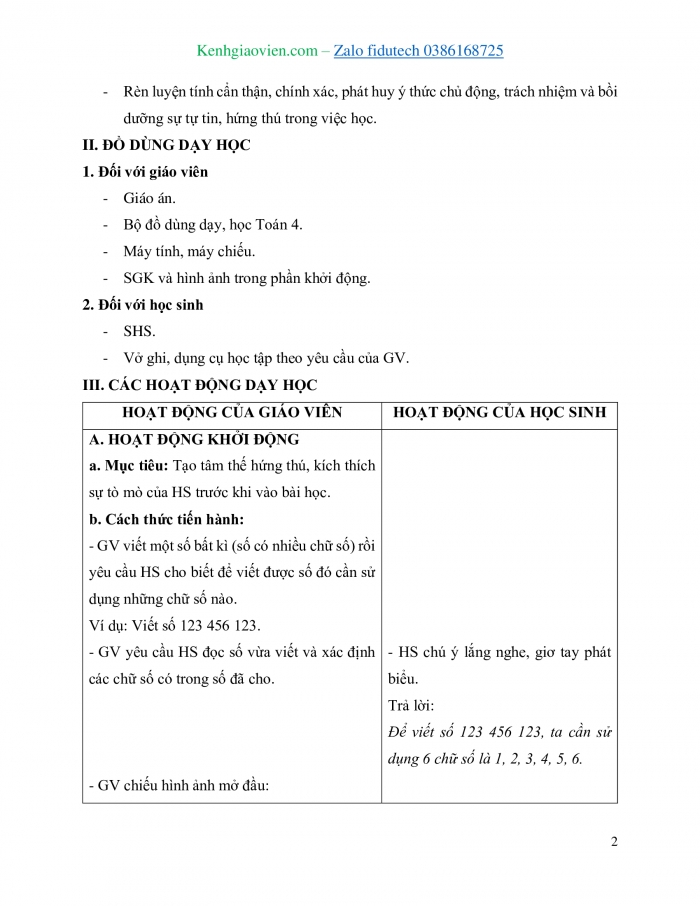 Giáo án và PPT Toán 4 cánh diều Bài 12: Số tự nhiên. Dãy số tự nhiên