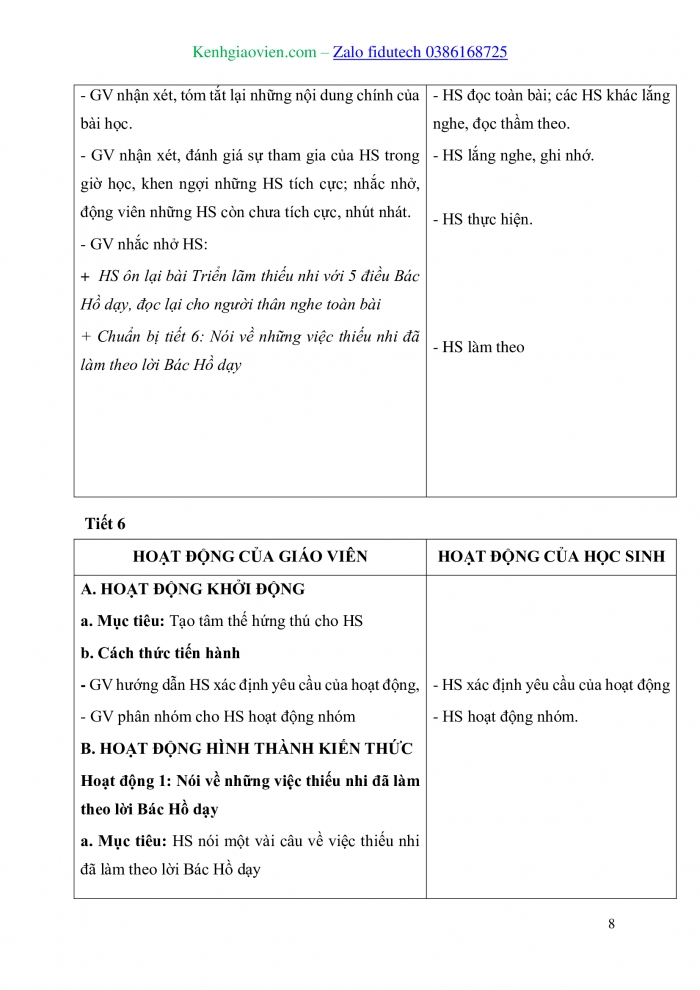 Giáo án và PPT Tiếng Việt 3 chân trời Bài 2: Triển lãm Thiếu nhi với 5 điều Bác Hồ dạy, Giới thiệu hoạt động của lớp, Viết bản tin ngắn