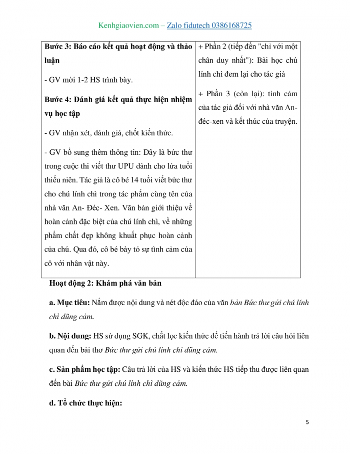 Giáo án và PPT Ngữ văn 7 chân trời Bài 3: Bức thư gửi chú lính chì dũng cảm (Li-xơ-bớt Đao-mon-tơ)