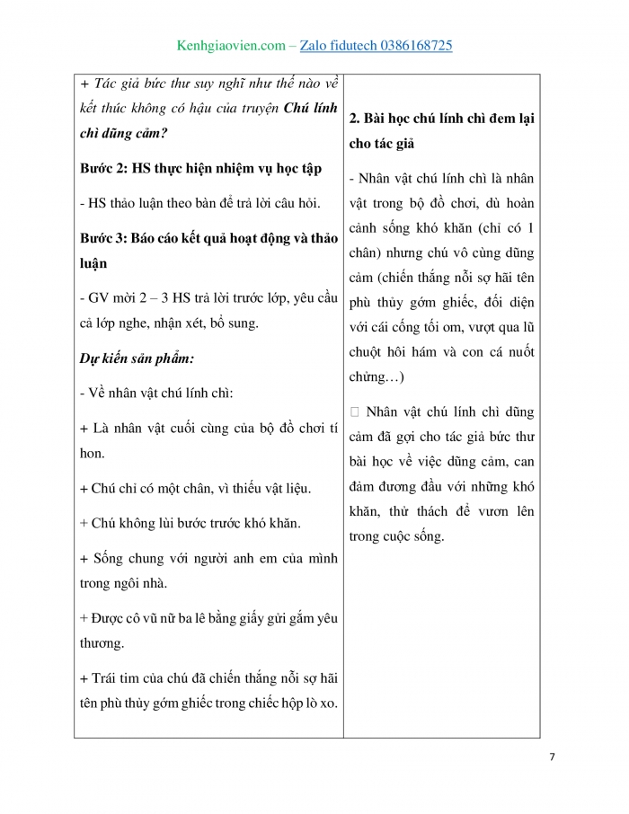 Giáo án và PPT Ngữ văn 7 chân trời Bài 3: Bức thư gửi chú lính chì dũng cảm (Li-xơ-bớt Đao-mon-tơ)