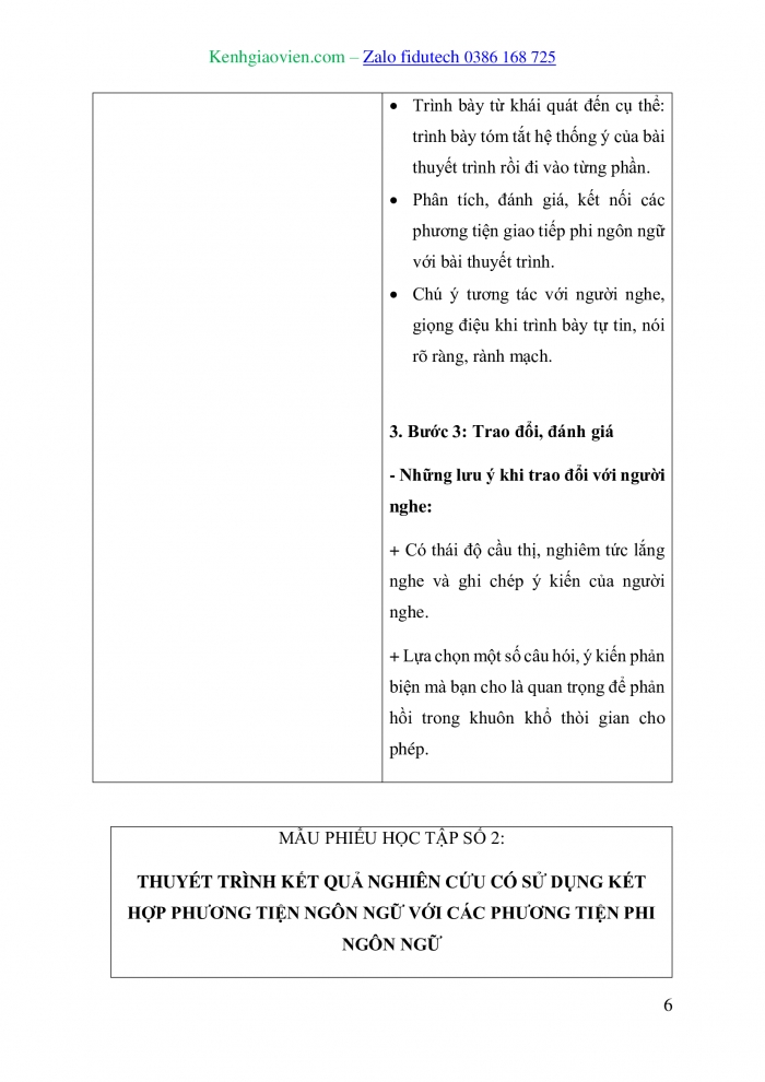 Giáo án và PPT Ngữ văn 10 chân trời Bài 4: Trình bày báo cáo kết quả nghiên cứu