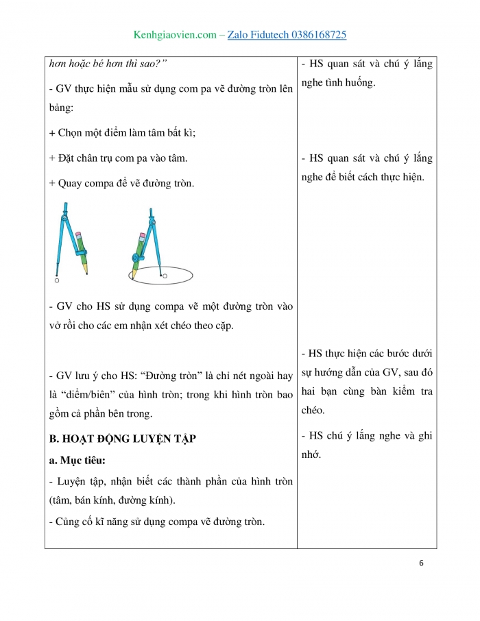 Giáo án và PPT Toán 3 kết nối Bài 17: Hình tròn. Tâm, bán kính, đường kính của hình tròn