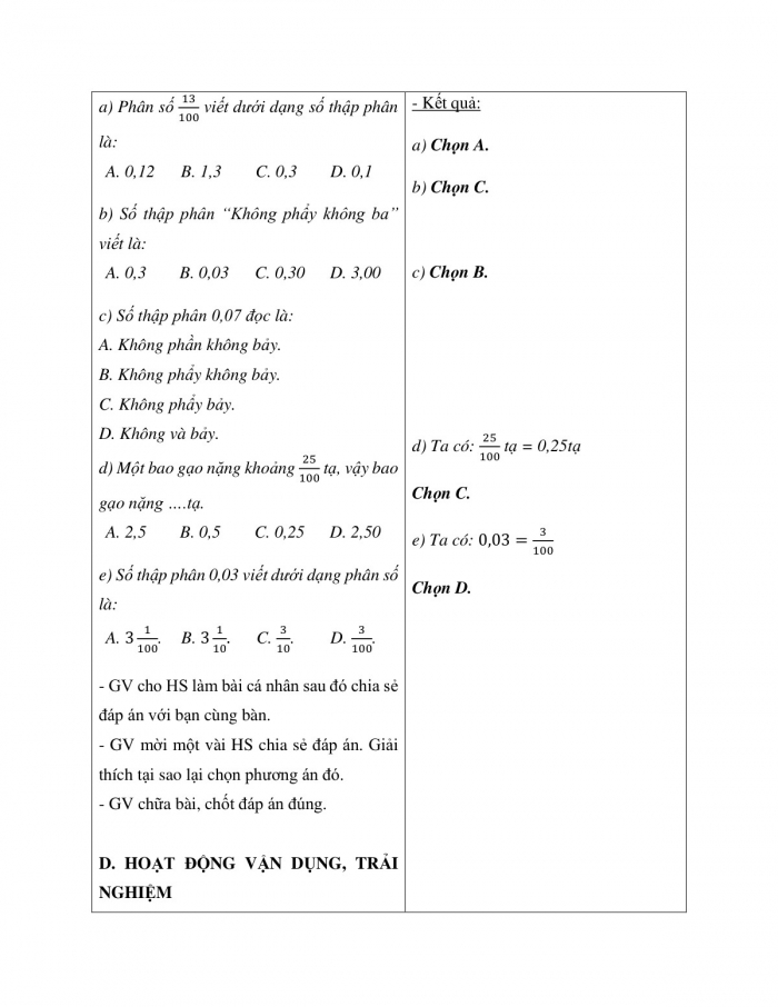 Giáo án và PPT Toán 5 cánh diều bài 14: Số thập phân (tiếp theo)