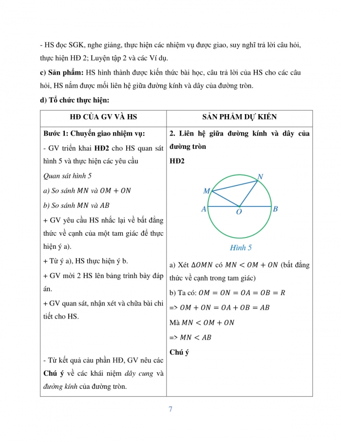 Giáo án và PPT Toán 9 cánh diều bài 1: Đường tròn. Vị trí tương đối của hai đường tròn