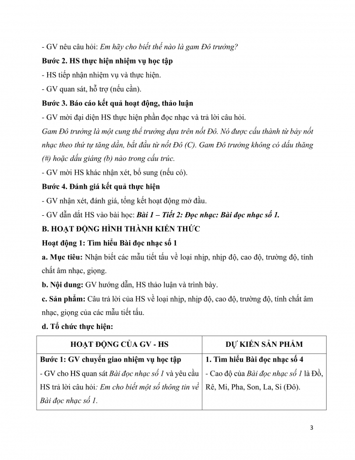 Giáo án và PPT Âm nhạc 9 kết nối Tiết 2: Đọc nhạc Bài đọc nhạc số 1, Ôn bài hát Nối vòng tay lớn