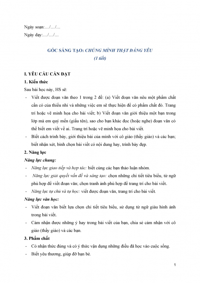 Giáo án và PPT Tiếng Việt 5 cánh diều Bài 2: Chúng mình thật đáng yêu; Vì bức tranh tương lai có trẻ em gái