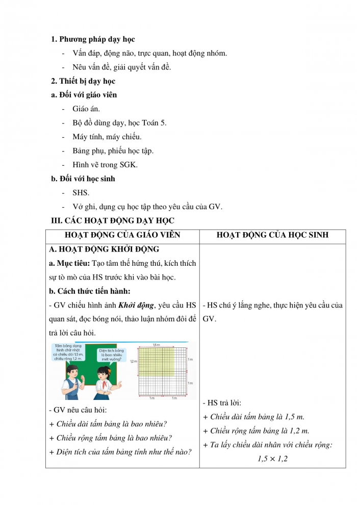 Giáo án và PPT Toán 5 Chân trời bài 32: Nhân hai số thập phân