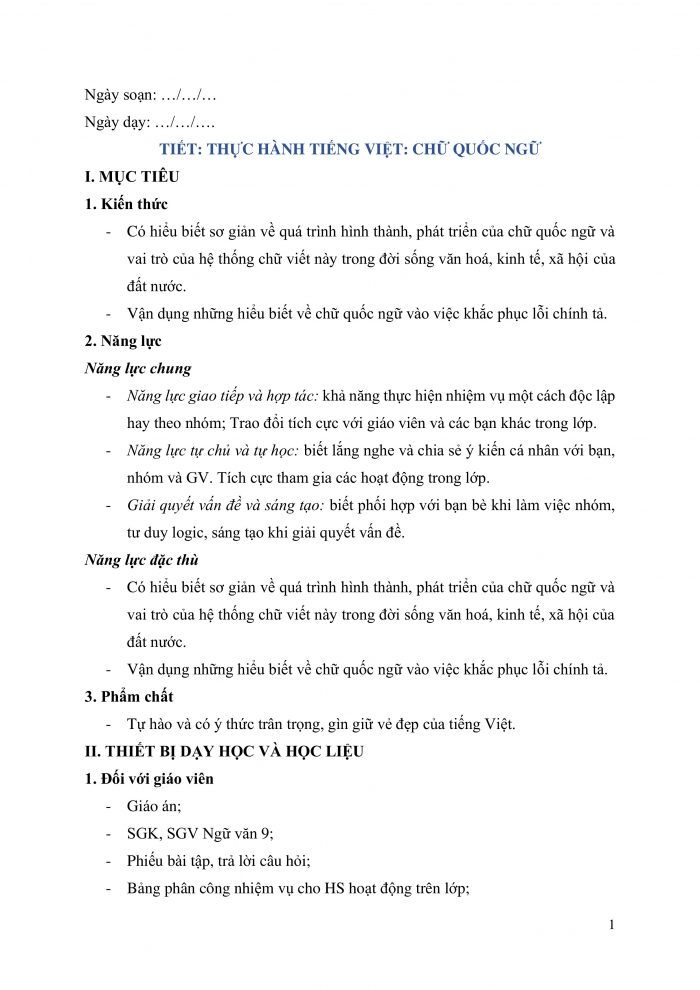 Giáo án và PPT Ngữ văn 9 kết nối Bài 3: Thực hành tiếng Việt (2)