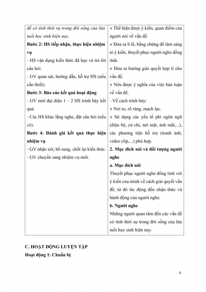 Giáo án và PPT Ngữ văn 9 kết nối Bài 3: Trình bày ý kiến về một vấn đề có tính thời sự trong đời sống của lứa tuổi học sinh hiện nay