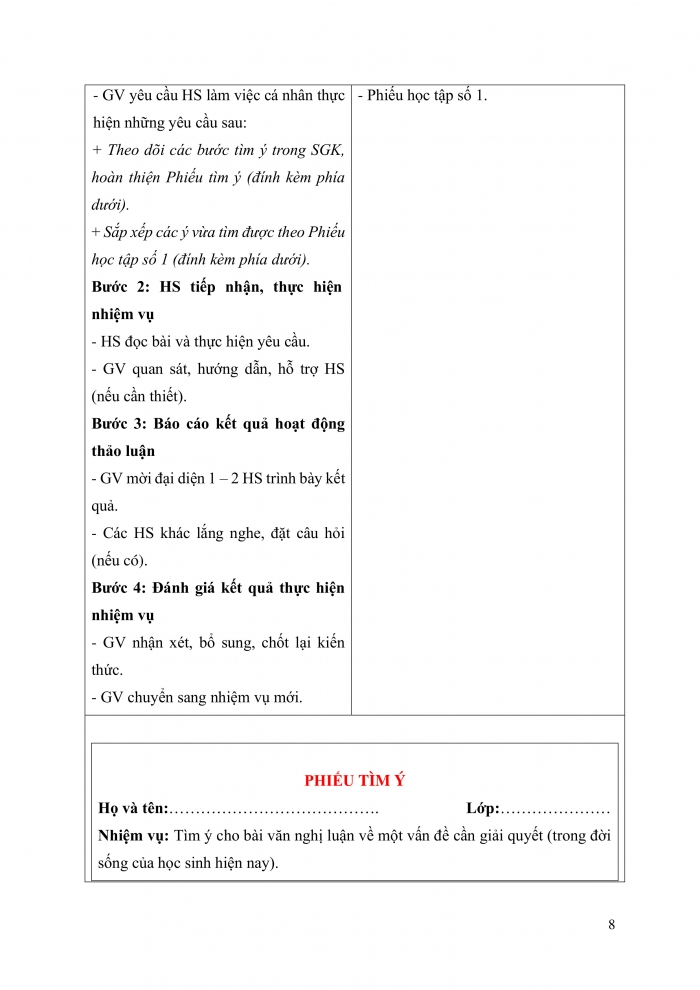 Giáo án và PPT Ngữ văn 9 kết nối Bài 3: Viết bài văn nghị luận về một vấn đề cần giải quyết (trong đời sống của học sinh hiện nay)