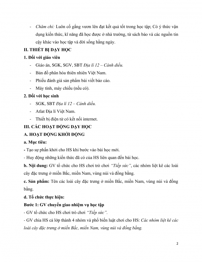 Giáo án và PPT Địa lí 12 cánh diều bài 4: Thực hành Trình bày báo cáo về sự phân hóa tự nhiên Việt Nam