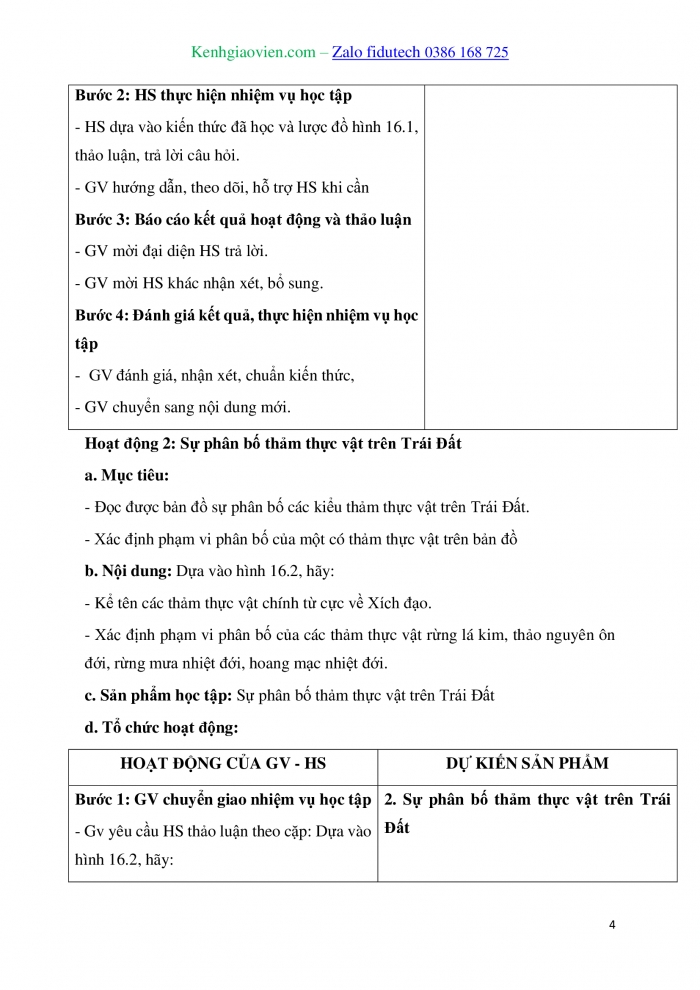 Giáo án và PPT Địa lí 10 kết nối Bài 16: Thực hành Tìm hiểu sự phân bố đất và sinh vật trên Trái Đất