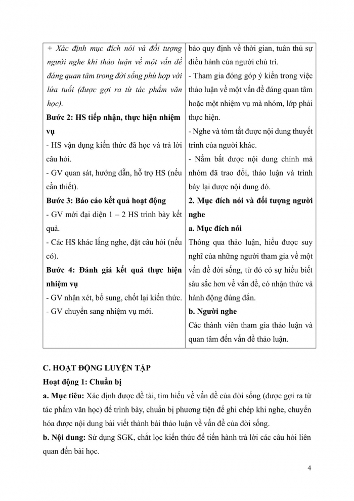 Giáo án và PPT Ngữ văn 9 kết nối Bài 5: Thảo luận về một vấn đề đáng quan tâm trong đời sống phù hợp với lứa tuổi (được gợi ra từ tác phẩm văn học)