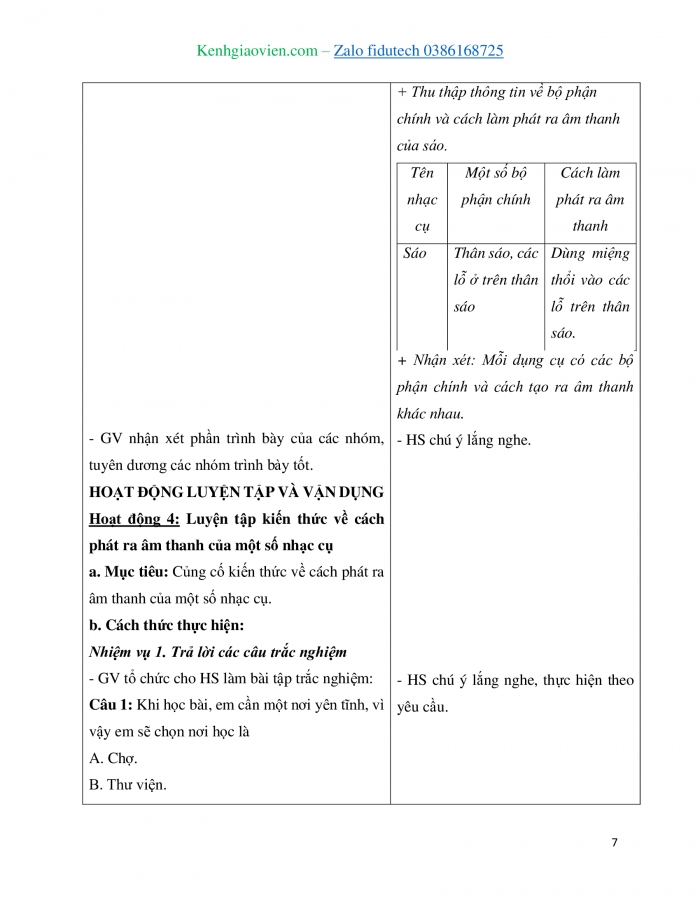 Giáo án và PPT Khoa học 4 cánh diều Bài 10: Âm thanh trong cuộc sống