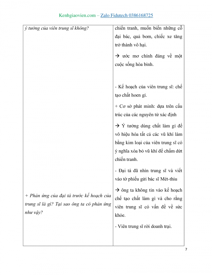 Giáo án và PPT Ngữ văn 7 cánh diều Bài 3: Chất làm gỉ (Rây Brét-bơ-ry)