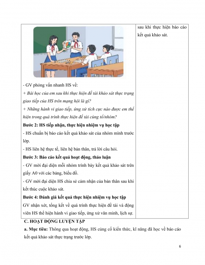 Giáo án và PPT Hoạt động trải nghiệm 9 chân trời bản 1 Chủ đề 2: Giao tiếp, ứng xử tích cực - Tuần 7