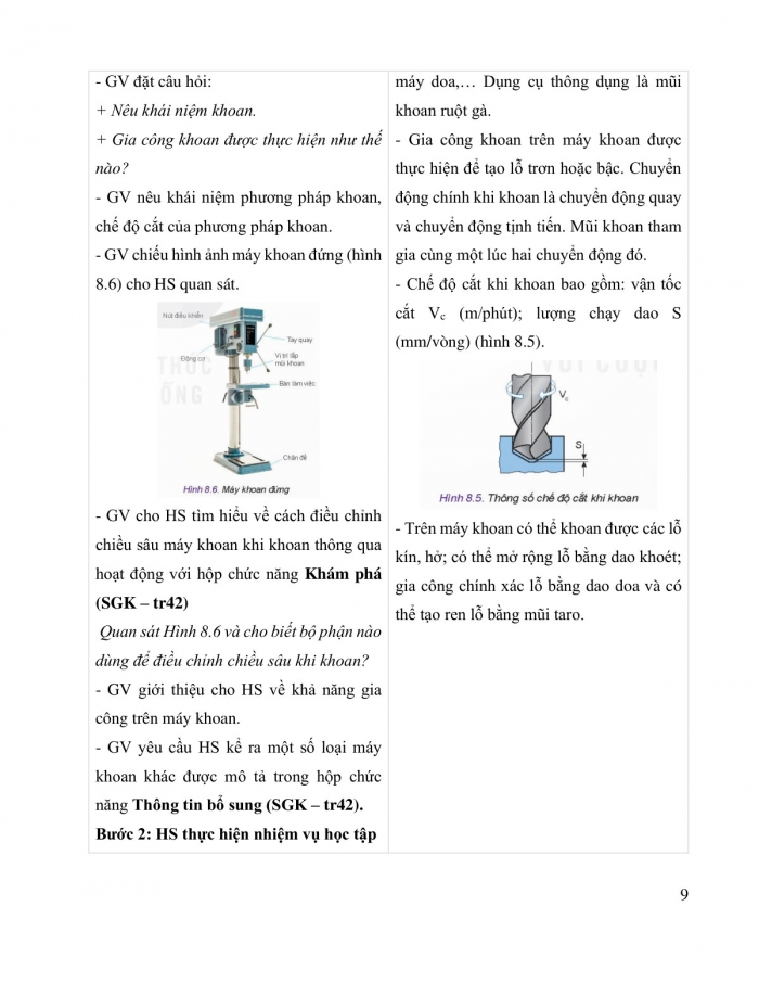 Giáo án và PPT Công nghệ cơ khí 11 kết nối Bài 8: Một số phương pháp gia công cơ khí