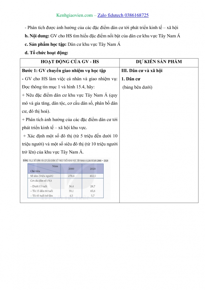 Giáo án và PPT Địa lí 11 kết nối Bài 15: Vị trí địa lí, điều kiện tự nhiên, dân cư và xã hội khu vực Tây Nam Á