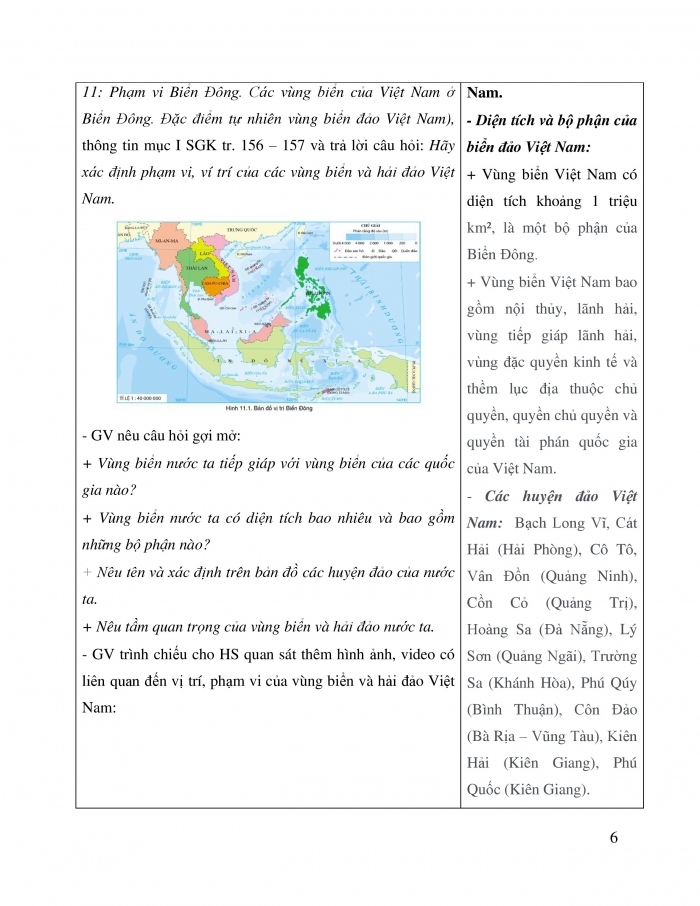 Giáo án và PPT Địa lí 8 cánh diều Chủ đề 2: Bảo vệ chủ quyền, các quyền và lợi ích hợp pháp của Việt Nam ở Biển Đông