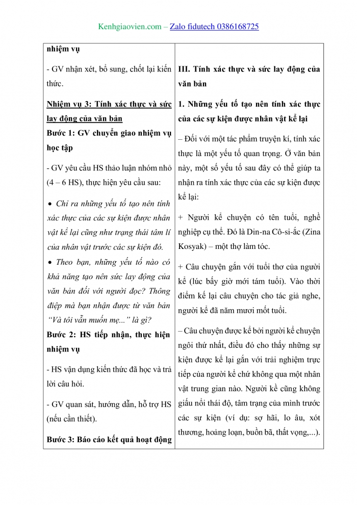 Giáo án và PPT Ngữ văn 11 kết nối Bài 7: “Và tôi vẫn muốn mẹ...” (Trích Những nhân chứng cuối cùng – Solo cho giọng trẻ em – Xvét-la-na A-lếch-xi-ê-vích – Svetlana Alexievich)