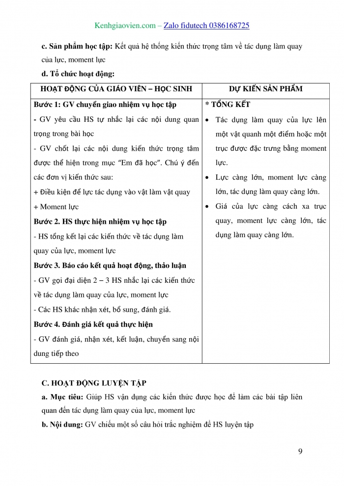 Giáo án và PPT KHTN 8 kết nối Bài 17: Lực đẩy Archimedes