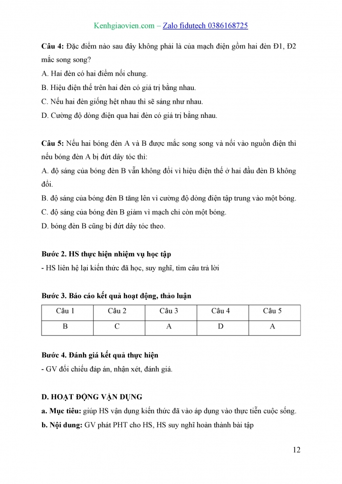 Giáo án và PPT KHTN 8 kết nối Bài 25: Thực hành đo cường độ dòng điện và hiệu điện thế