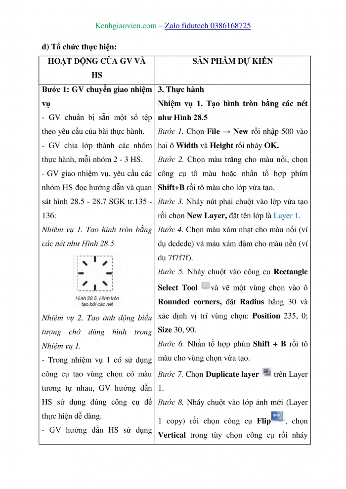 Giáo án và PPT Tin học ứng dụng 11 kết nối Bài 28: Tạo ảnh động