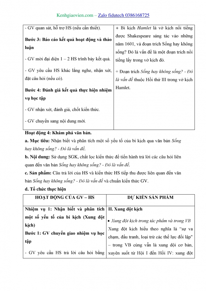 Giáo án và PPT Ngữ văn 11 kết nối Bài 5: Sống, hay không sống – đó là vấn đề (Trích Hăm-lét – Hamlet, Uy-li-am Sếch-xpia - William Shakespeare)