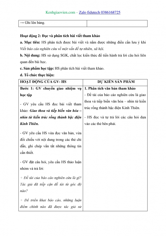 Giáo án và PPT Ngữ văn 11 kết nối Bài 5: Viết báo cáo nghiên cứu về một vấn đề tự nhiên, xã hội