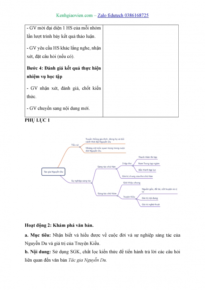 Giáo án và PPT Ngữ văn 11 kết nối Bài 6: Tác gia Nguyễn Du