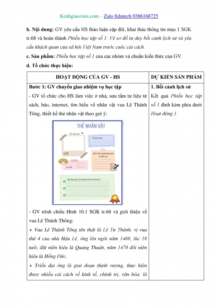 Giáo án và PPT Lịch sử 11 chân trời Bài 10: Cuộc cải cách của Lê Thánh Tông (thế kỉ XV)