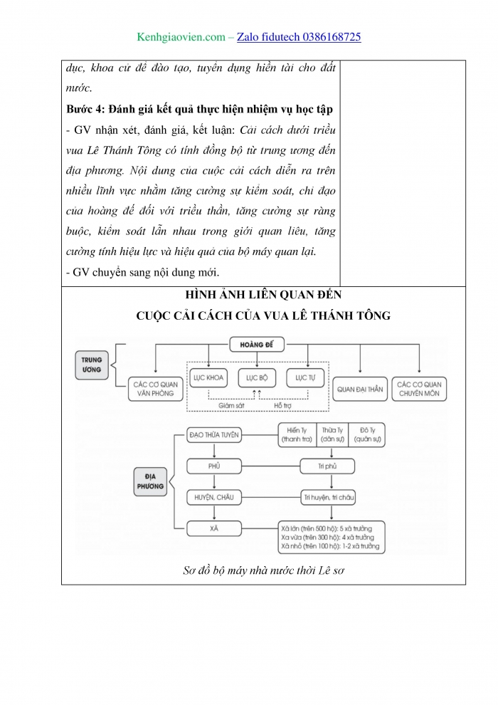 Giáo án và PPT Lịch sử 11 chân trời Bài 10: Cuộc cải cách của Lê Thánh Tông (thế kỉ XV)