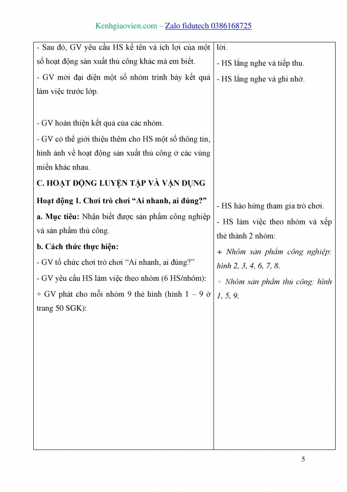 Giáo án và PPT Tự nhiên và Xã hội 3 cánh diều Bài 10: Hoạt động sản xuất công nghiệp và thủ công