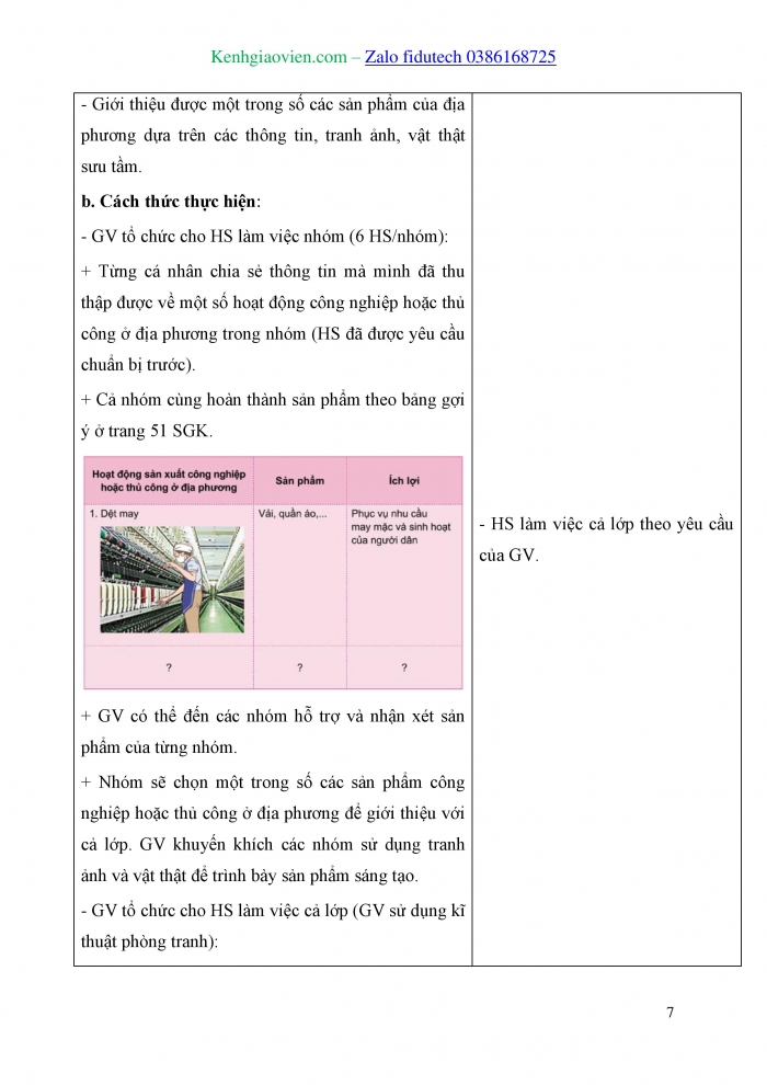 Giáo án và PPT Tự nhiên và Xã hội 3 cánh diều Bài 10: Hoạt động sản xuất công nghiệp và thủ công