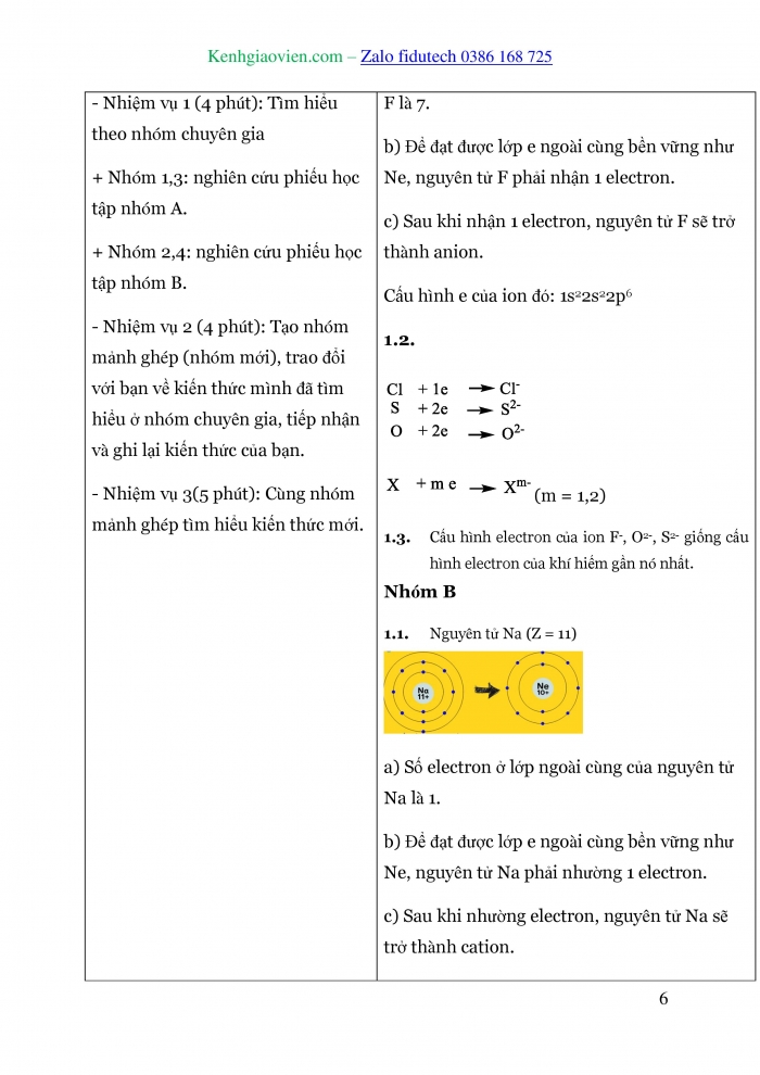 Giáo án và PPT Hoá học 10 cánh diều Bài 10: Liên kết ion