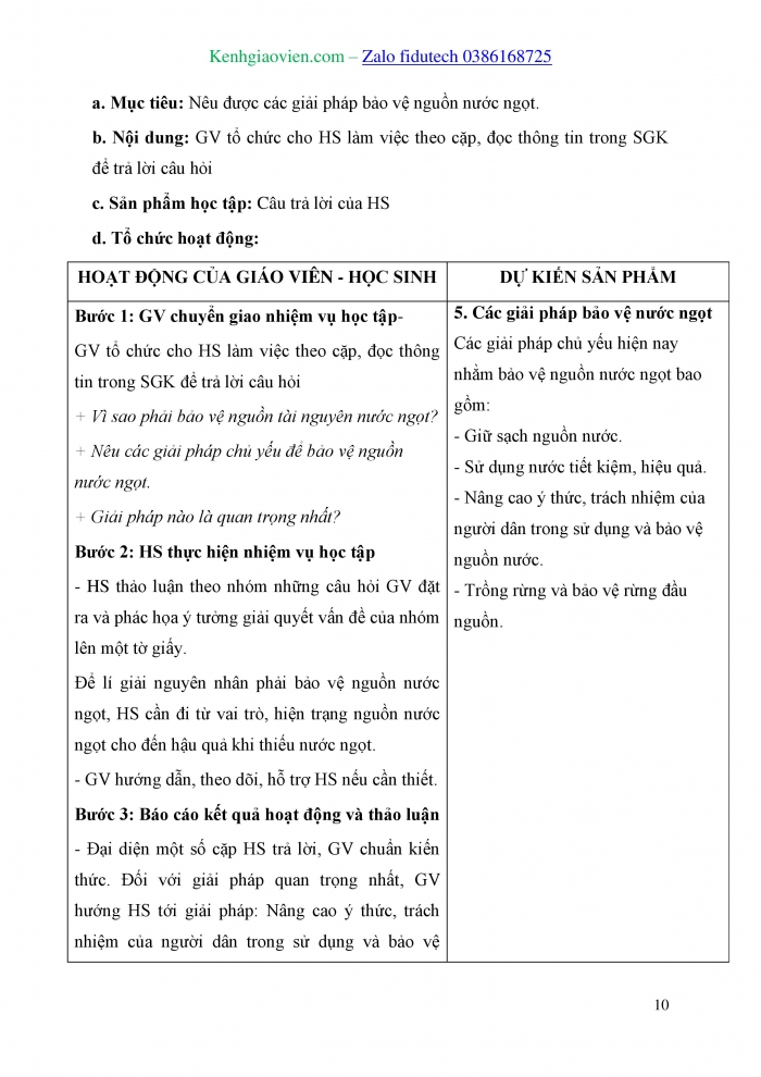 Giáo án và PPT Địa lí 10 cánh diều Bài 10: Thuỷ quyển. Nước trên lục địa