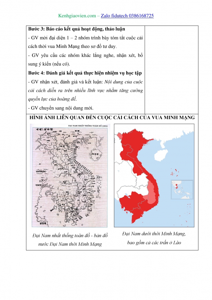 Giáo án và PPT Lịch sử 11 chân trời Bài 11: Cuộc cải cách của Minh Mạng (nửa đầu thế kỉ XIX)