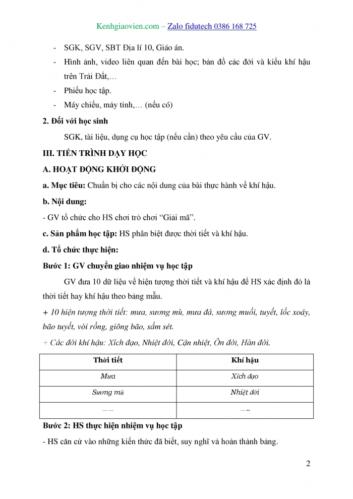 Giáo án và PPT Địa lí 10 chân trời Bài 11: Thực hành Đọc bản đồ các đới và kiểu khí hậu trên Trái Đất, phân tích biểu đồ một số kiểu khí hậu