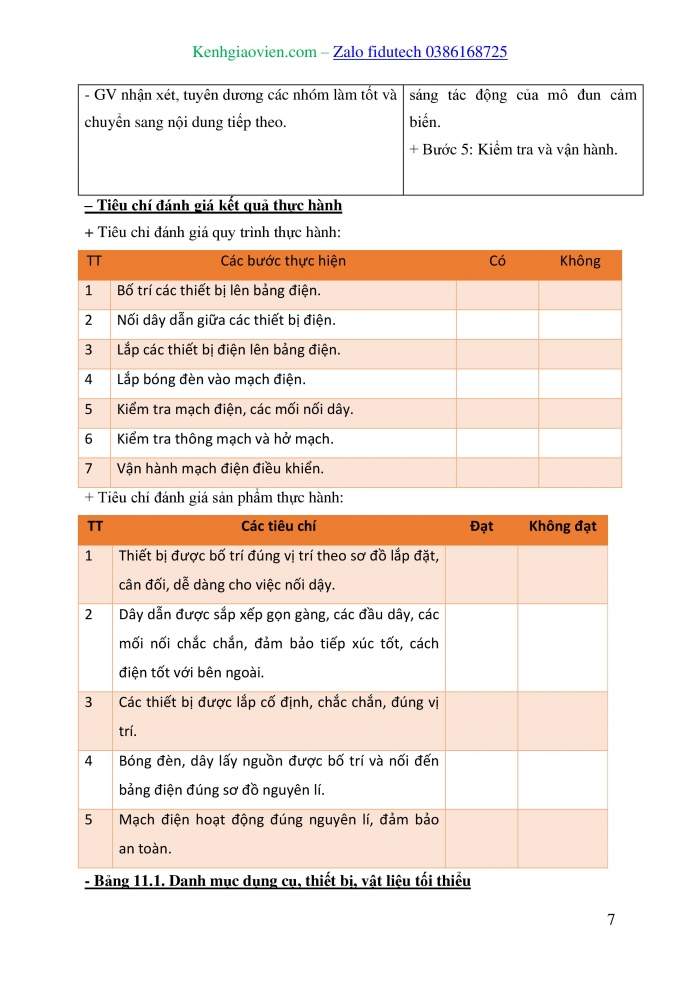 Giáo án và PPT Công nghệ 8 chân trời Bài 11: Thực hành lắp mạch điện điều khiển đơn giản