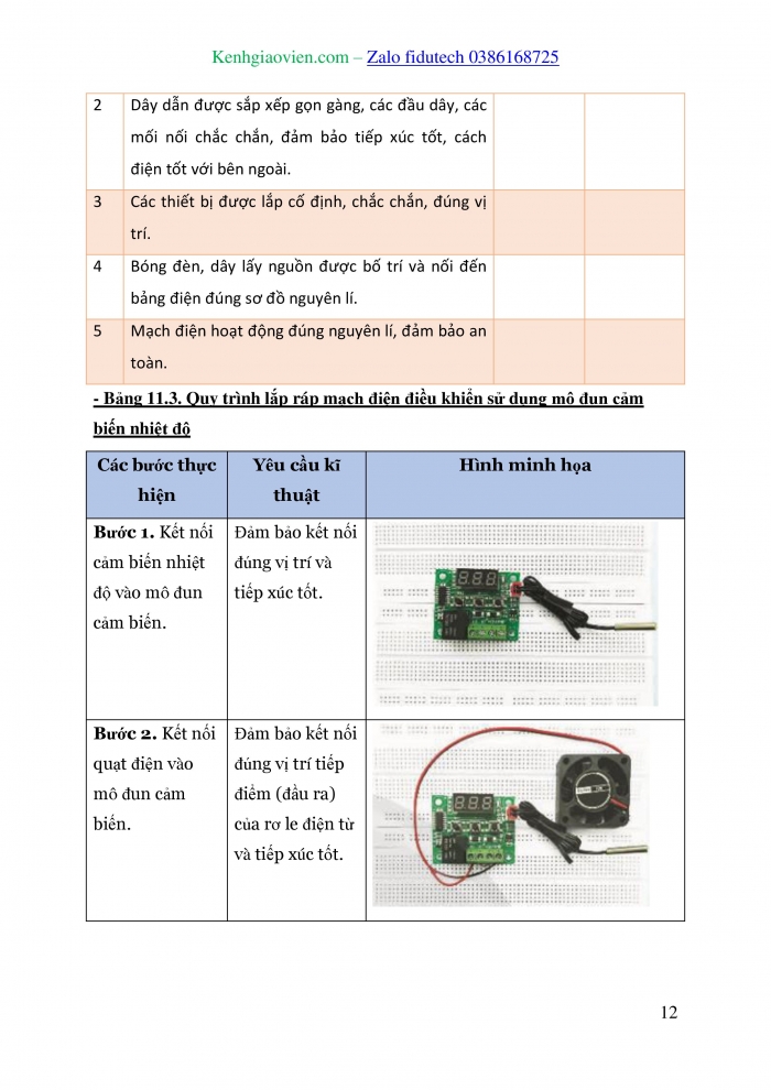 Giáo án và PPT Công nghệ 8 chân trời Bài 11: Thực hành lắp mạch điện điều khiển đơn giản