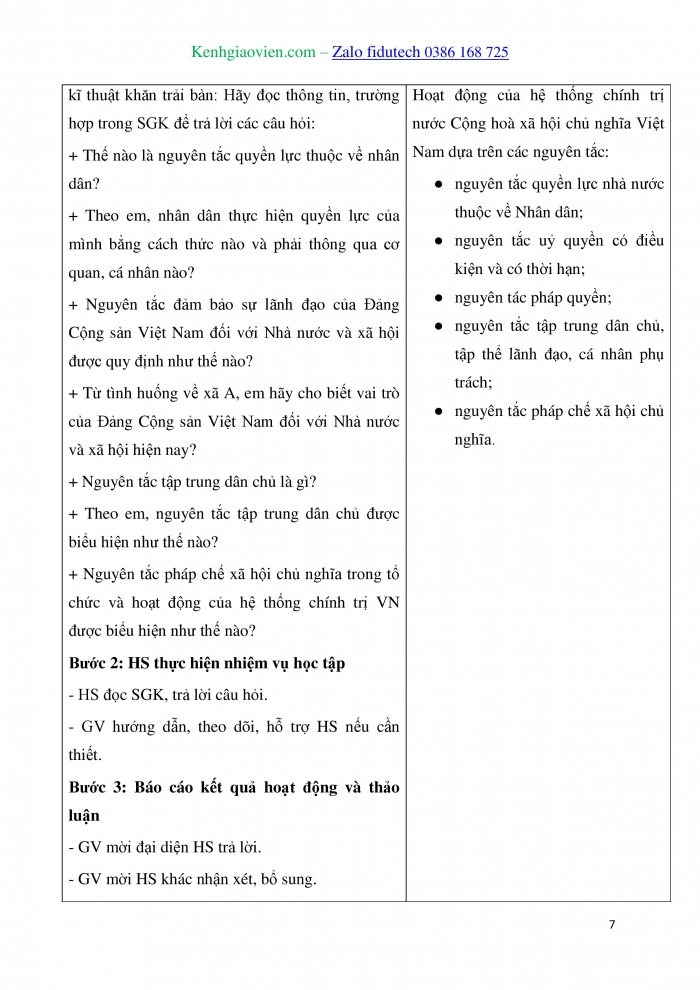 Giáo án và PPT Kinh tế pháp luật 10 chân trời Bài 12: Đặc điểm, cấu trúc và nguyên tắc hoạt động của hệ thống chính trị nước Cộng hoà xã hội chủ nghĩa Việt Nam