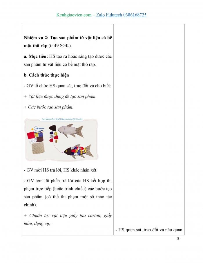 Giáo án và PPT Mĩ thuật 3 cánh diều Bài 12: Tạo sản phẩm có bề mặt mềm mịn hoặc thô ráp