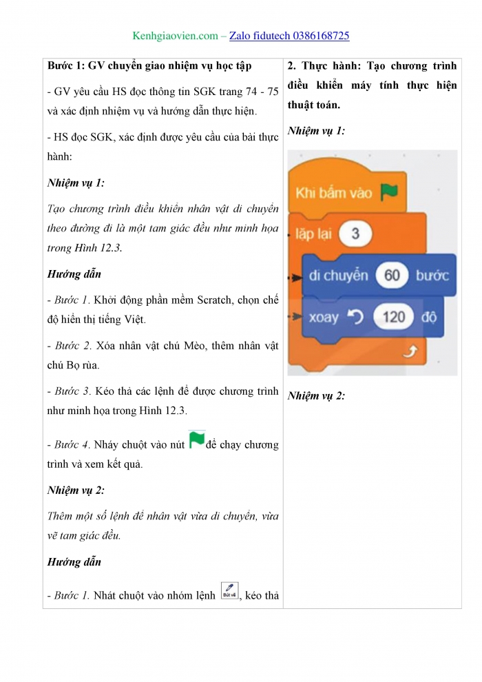 Giáo án và PPT Tin học 8 kết nối Bài 12: Từ thuật toán đến chương trình