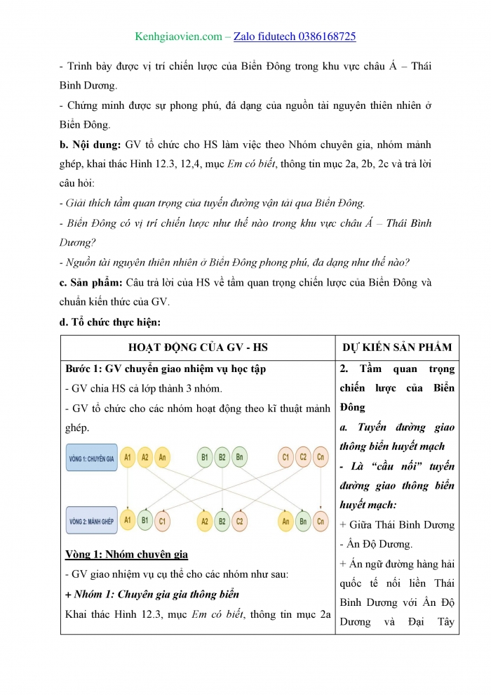 Giáo án và PPT Lịch sử 11 chân trời Bài 12: Vị trí và tầm quan trọng của Biển Đông