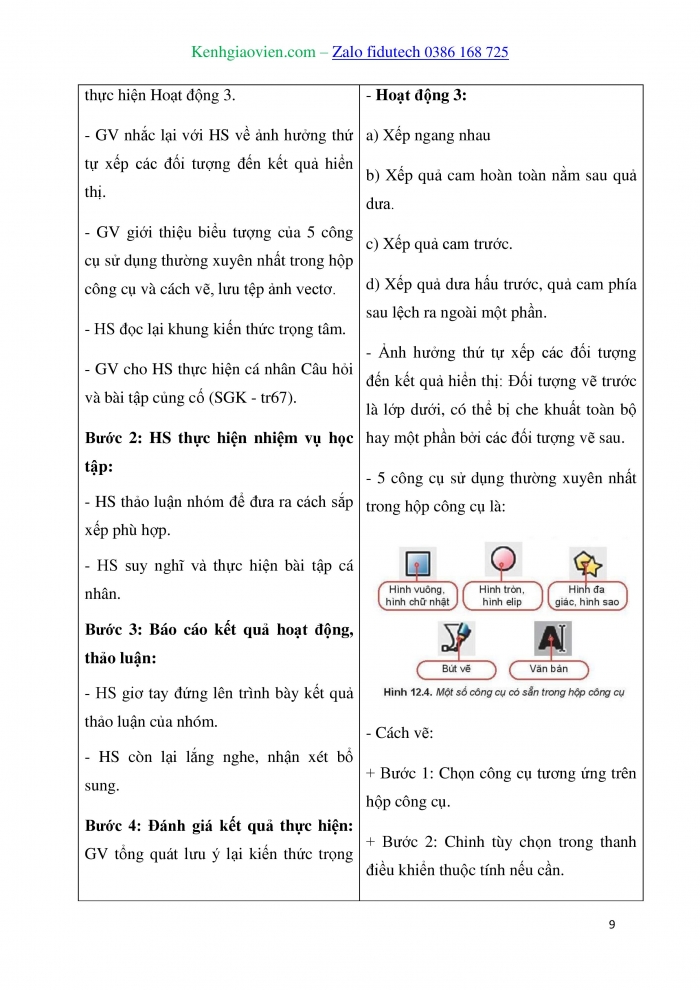 Giáo án và PPT Tin học 10 kết nối Bài 12: Phần mềm thiết kế đồ hoạ