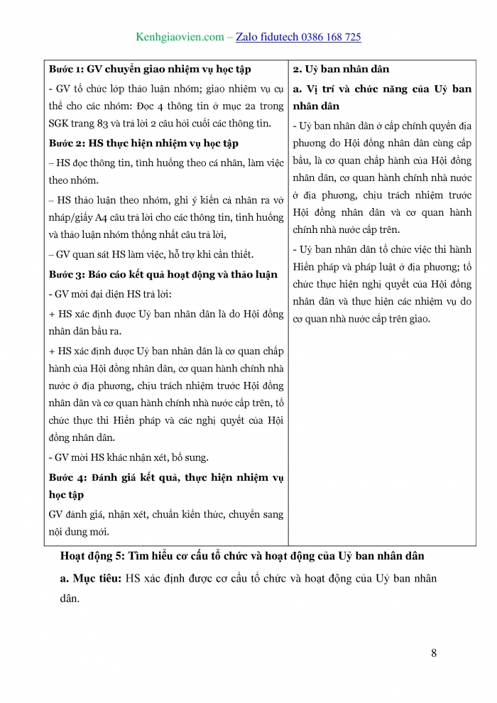 Giáo án và PPT Kinh tế pháp luật 10 cánh diều Bài 13: Chính quyền địa phương