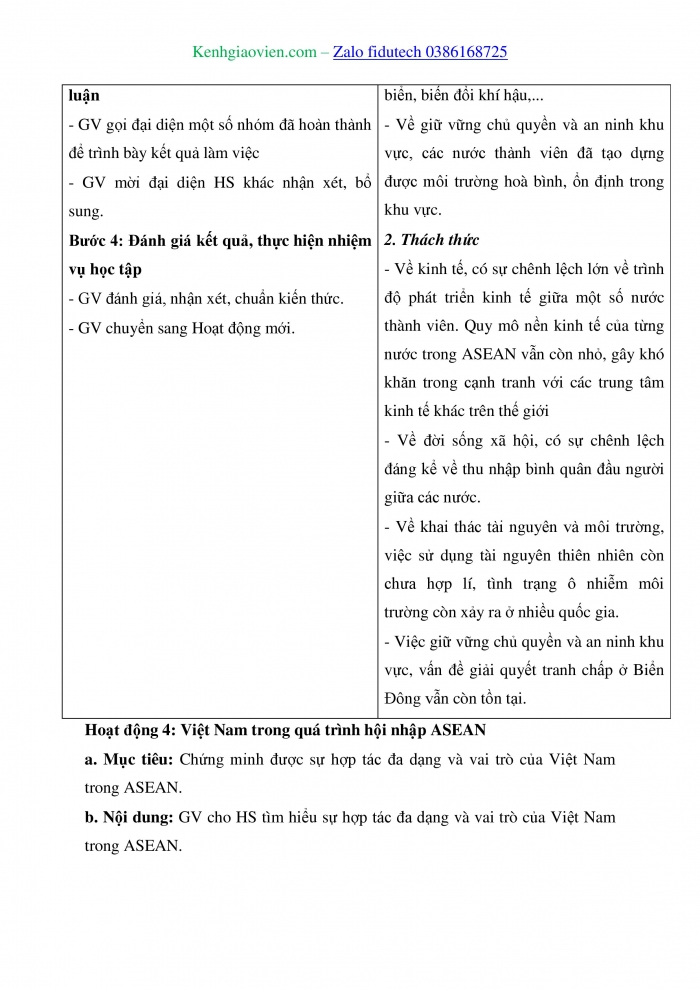 Giáo án và PPT Địa lí 11 chân trời Bài 13: Hiệp hội các quốc gia Đông Nam Á (ASEAN)