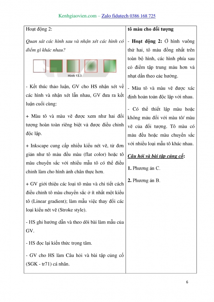 Giáo án và PPT Tin học 10 kết nối Bài 13: Bổ sung các đối tượng đồ hoạ